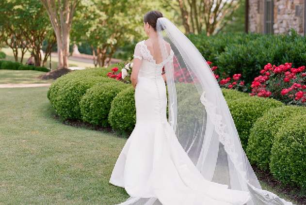 bride at her wedding